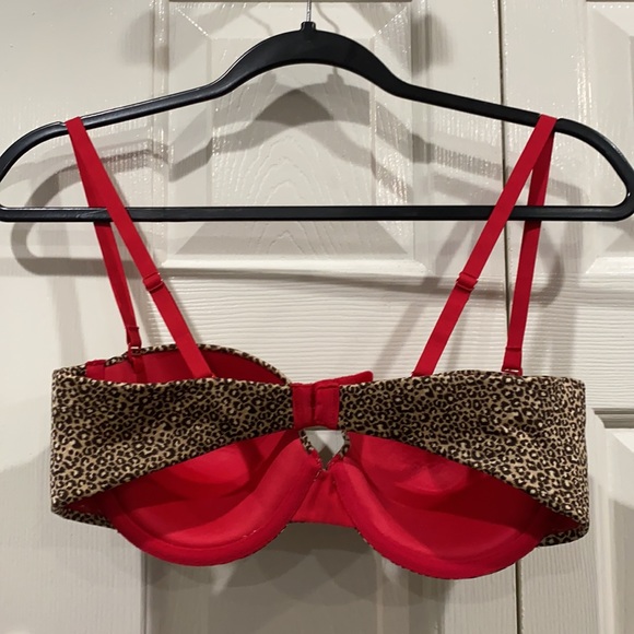 Maidenform Leopard Print Bra 36C Adjustable Strapless Style 09455 - Picture 2 of 4